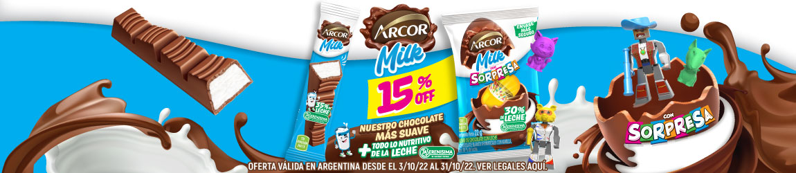 15% Off Arcor Milk Octubre 2022